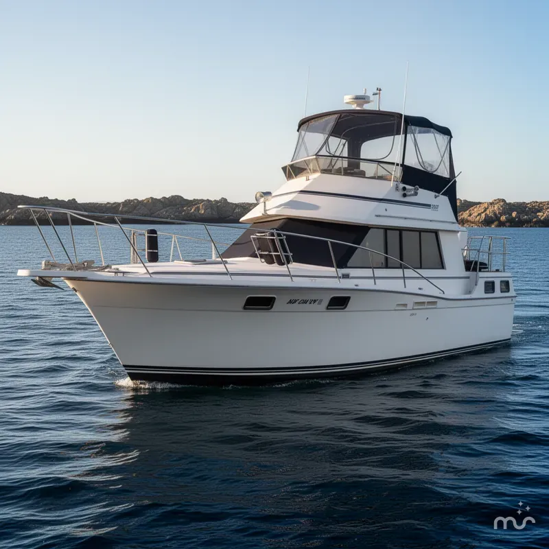 Slide: The Image of Carver Yachts 3207 Aft Cabin Motor Yacht 1985 - 2