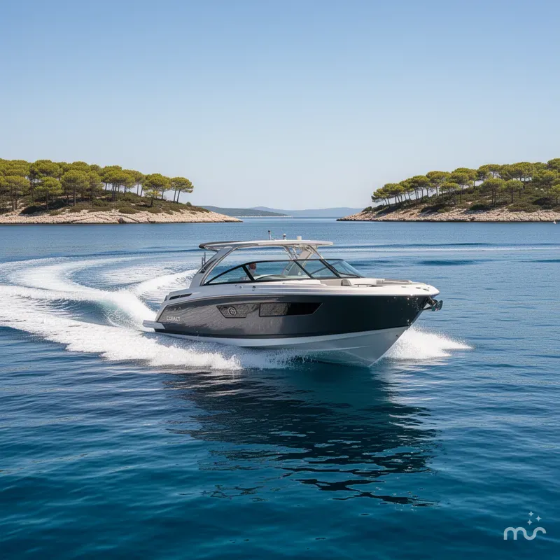Slide: The Image of Cobalt R8 Outboard 2026 - 2