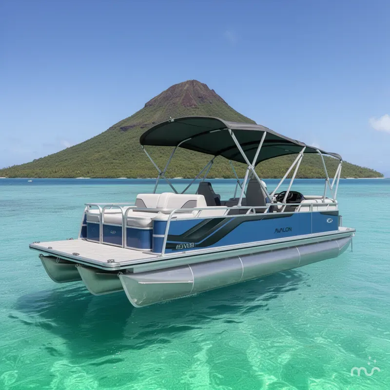Slide: The Image of Avalon 2385 Venture 85 VRB, Tri Toon, High Performance 2026 - 2
