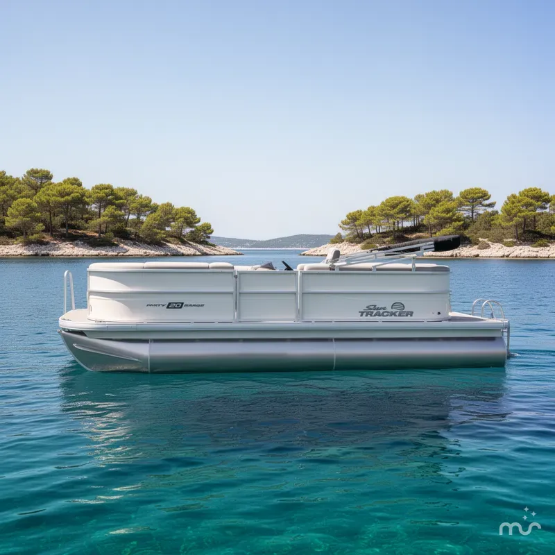 Slide: The Image of Sun Tracker Party Barge 20 DLX 2026 - 2
