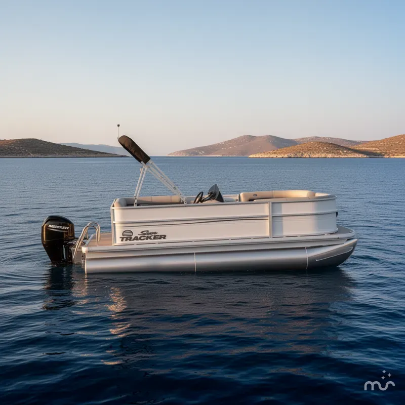 Slide: The Image of Sun Tracker Party Barge 16 DLX 2026 - 2