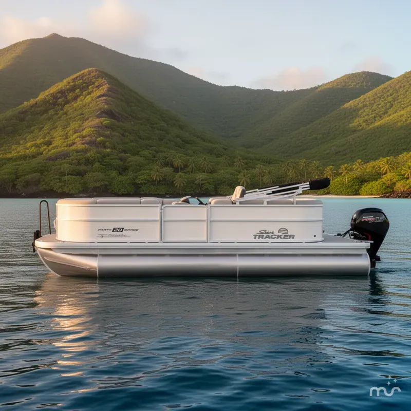 Slide: The Image of Sun Tracker Party Barge 20 DLX 2026 - 2