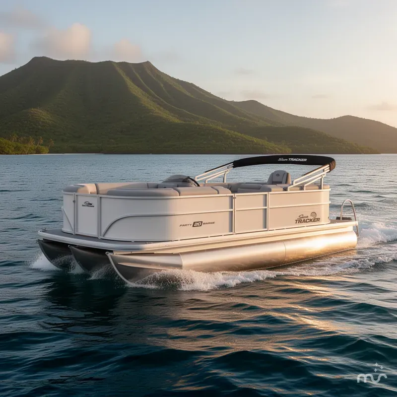 Slide: The Image of Sun Tracker Party Barge 20 DLX 2026 - 4