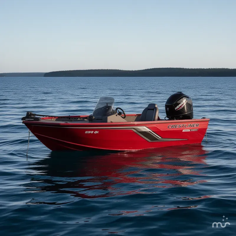 Slide: The Image of Crestliner 1650 Hawk Side Console 2025 - 2