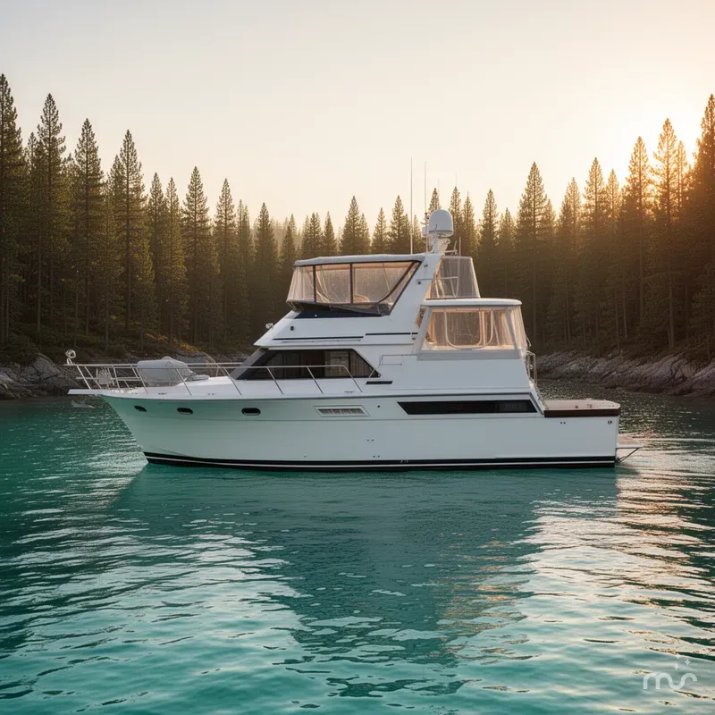 Slide: The Image of Californian 52 Cockpit Motor Yacht 1991 - 2