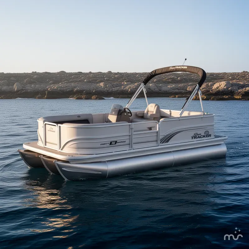 The Image of Sun Tracker Party Barge 16 DLX 2026 - 0