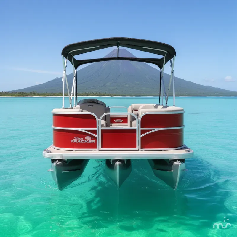 Slide: The Image of Sun Tracker Party Barge 18 DLX 2026 - 3