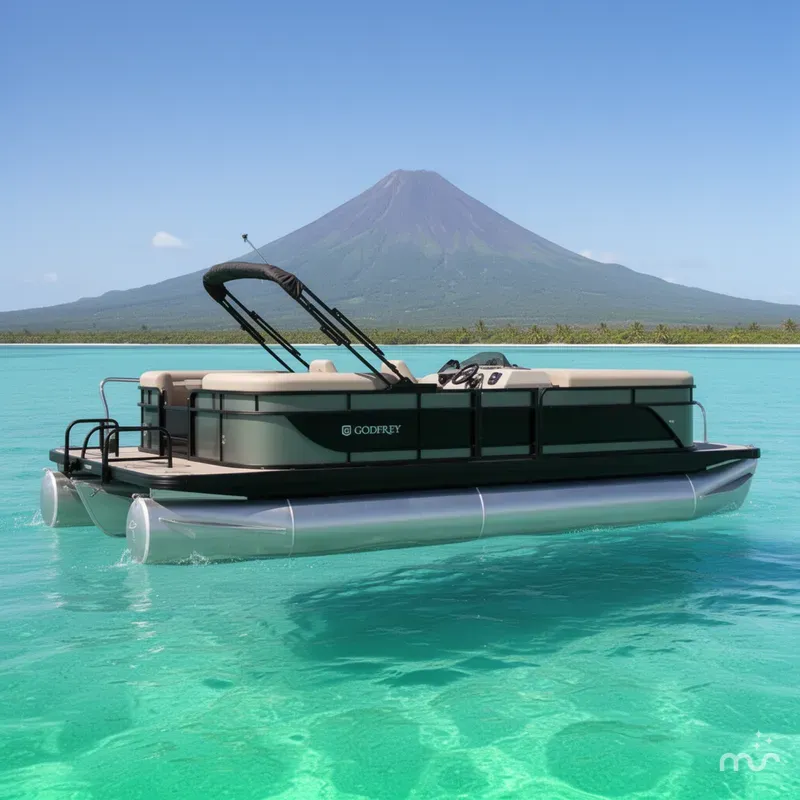 The Image of Godfrey Sweetwater Xperience 22' Split Bench Tritoon - 2286 SBX 2027 - 0