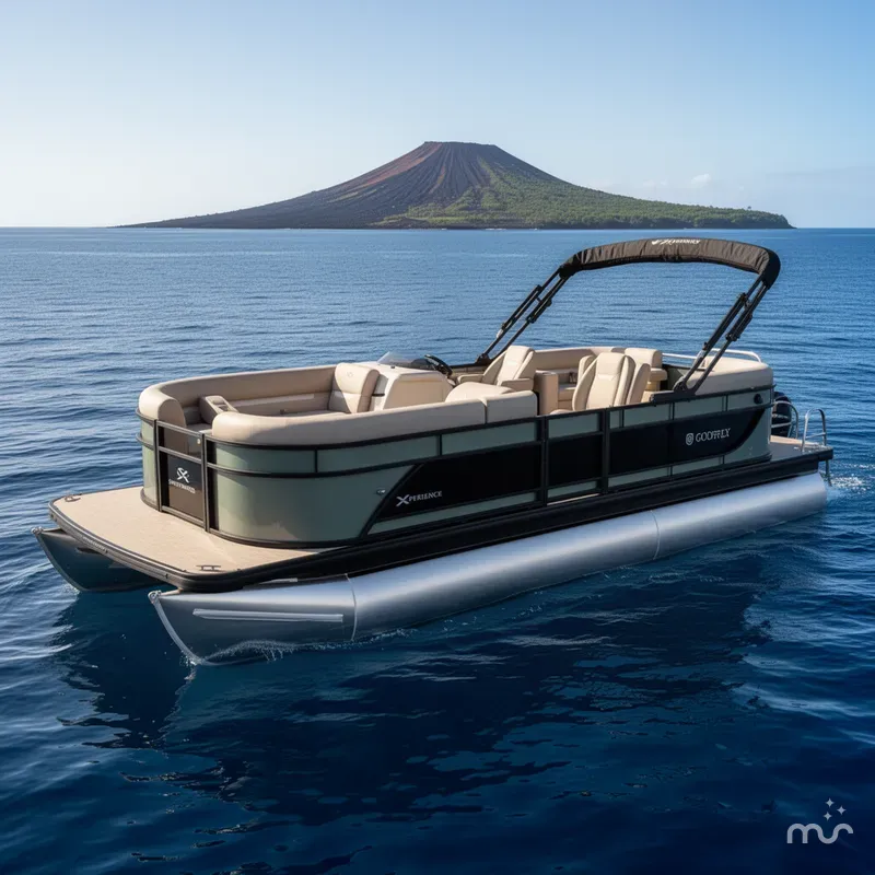 Slide: The Image of Godfrey Sweetwater Xperience 20' Single Flip Lounge Pontoon - 2086 SFLX 2027 - 2
