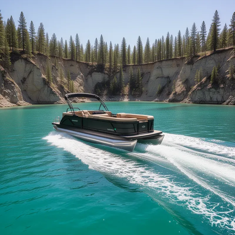 Slide: The Image of Godfrey Sweetwater 22' Split Bench Tritoon - 2286 SBC 2027 - 1
