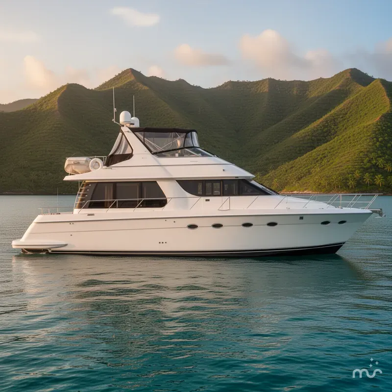 Slide: The Image of Carver Yachts 530 Voyager Pilothouse 2000 - 2