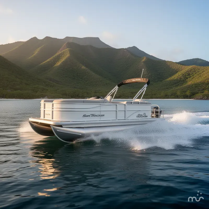 Slide: The Image of Sun Tracker Party Barge 20 DLX 2026 - 4