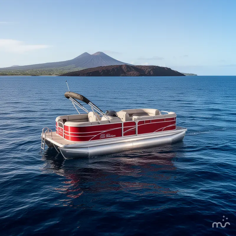 Slide: The Image of Sun Tracker Party Barge 22 DLX 2026 - 2
