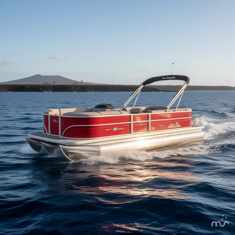 Slide: The Image of Sun Tracker Party Barge 22 DLX 2026 - 4