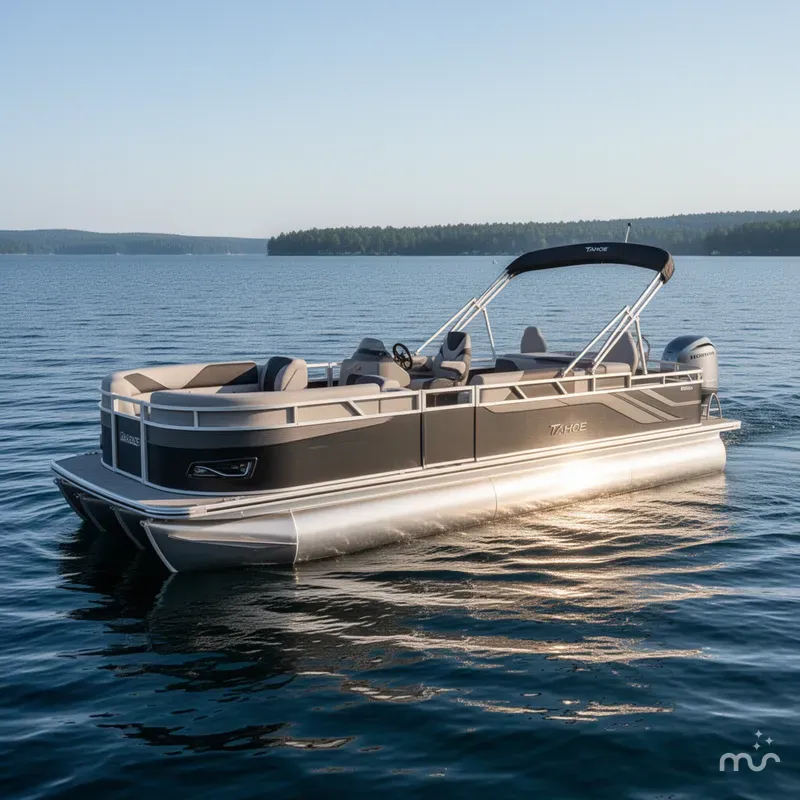 Slide: The Image of Tahoe Sport 2385 Rear Fish Tritoon & Honda 4-Stroke EFI 2026 - 0