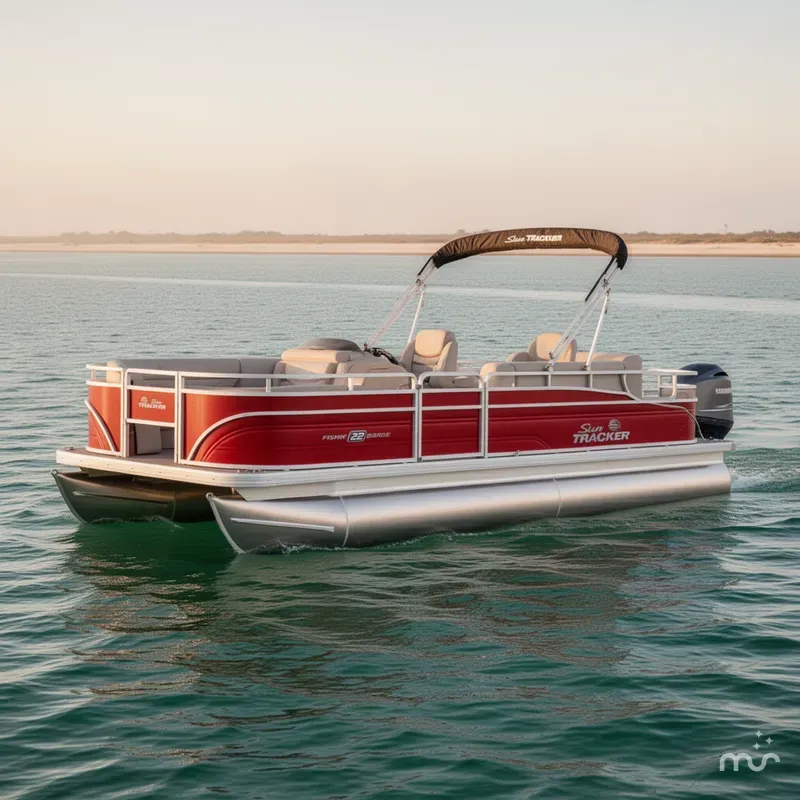 Slide: The Image of Sun Tracker Fishin' Barge 22 DLX 2026 - 0