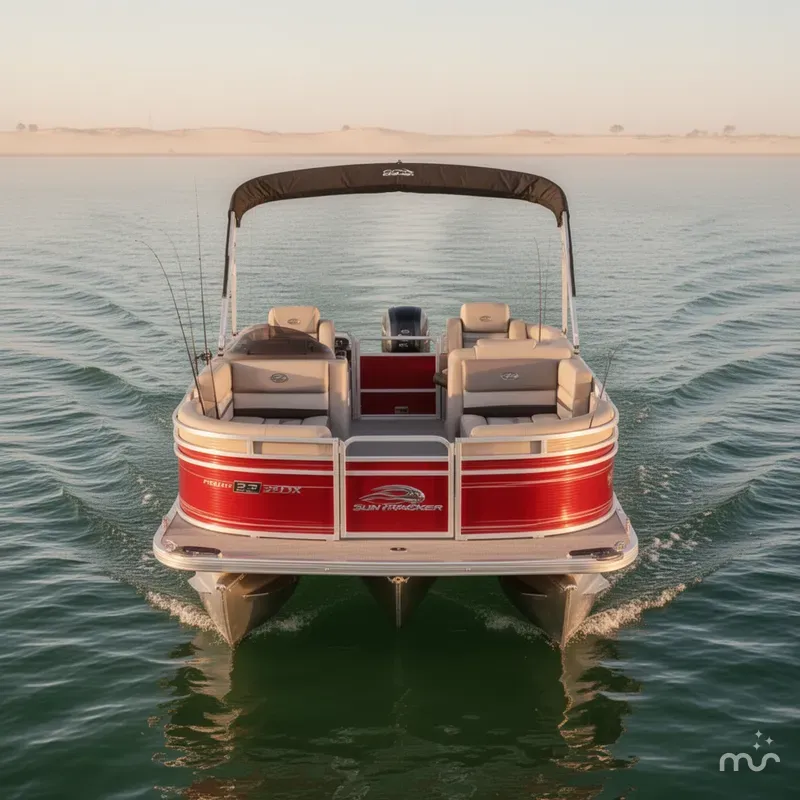 Slide: The Image of Sun Tracker Fishin' Barge 22 DLX 2026 - 2