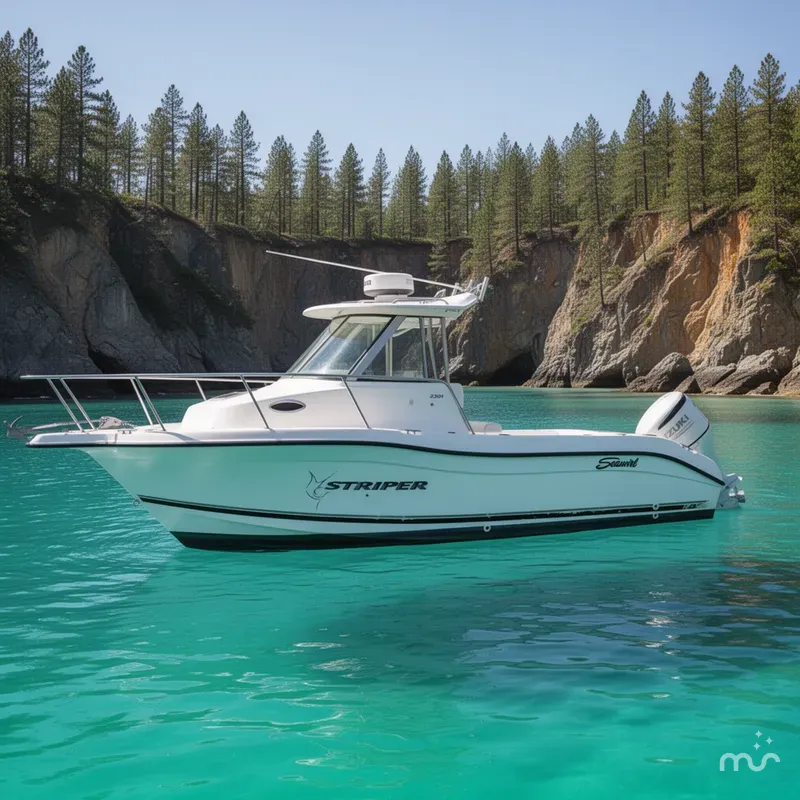 The Image of Seaswirl Striper 2301 Walkaround O/B 2002 - 0