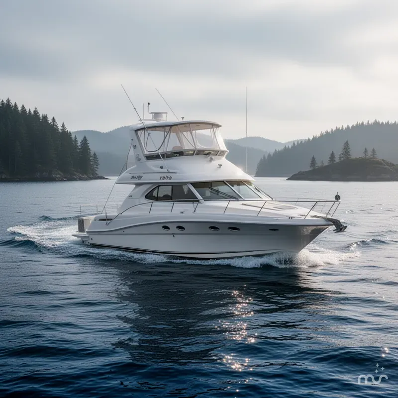 Slide: The Image of Sea Ray 450 Express Bridge 2000 - 2
