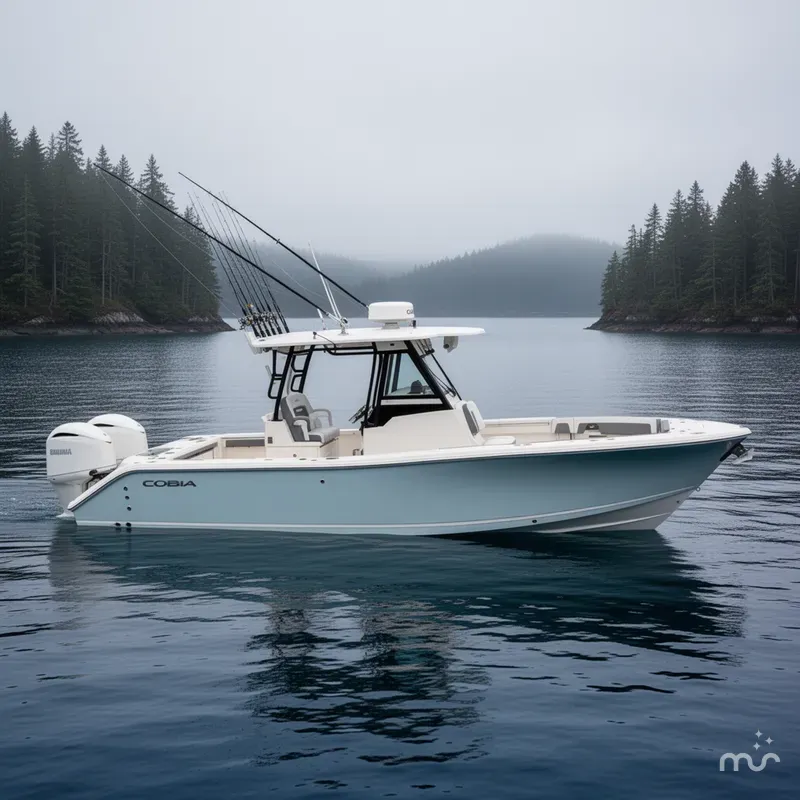 Slide: The Image of Cobia 305 Center Console 2026 - 2