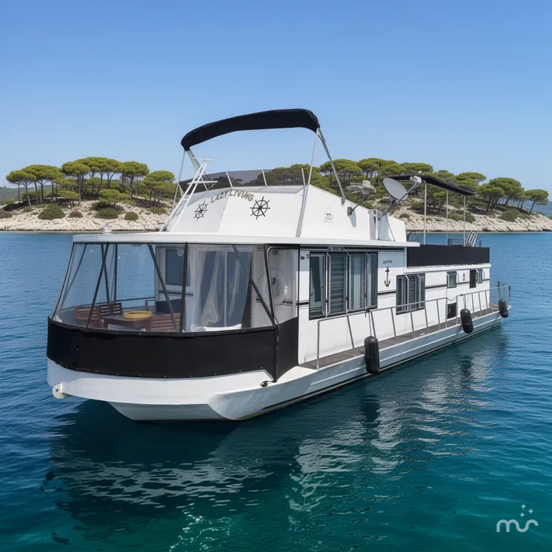The Image of Lazy Days Houseboat 1974 - 0