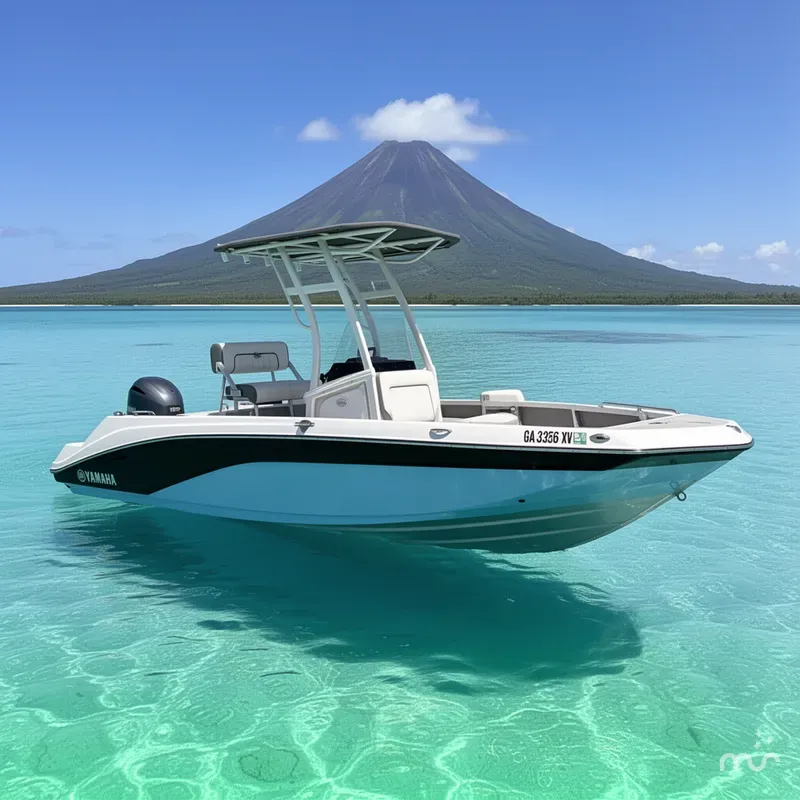 Slide: The Image of Yamaha 195 FISH SPORT-POWDER BLUE-ALUMINUM 2024 - 2
