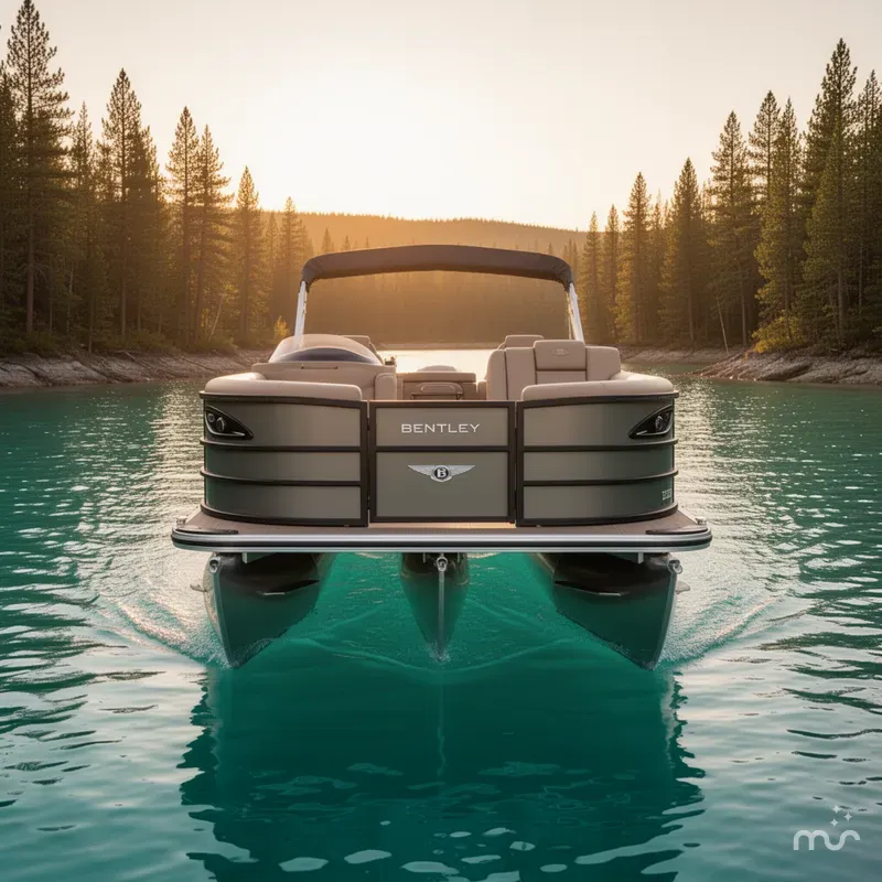 Slide: The Image of Bentley Pontoons Legacy 220 QSB Swingback & Honda 4-Stroke EFI 2026 - 1