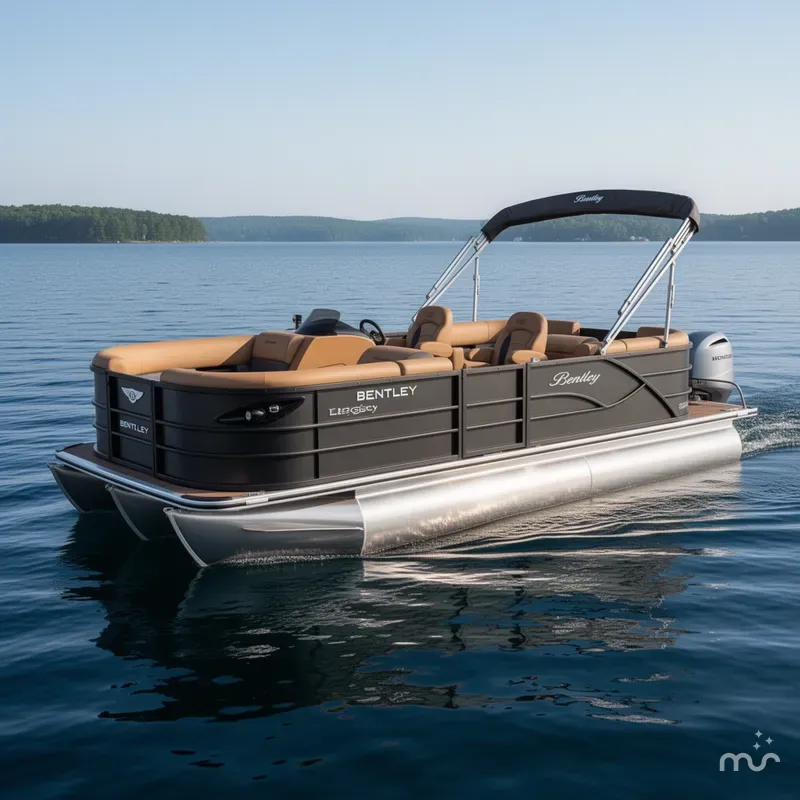 The Image of Bentley Pontoons Legacy 220 Navigator Quad Lounge & Honda 4-Stroke EFI 2026 - 0