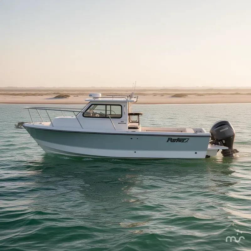 Slide: The Image of Parker Marine 227 Explorer WITH AC AND SEAKEEPER RIDE 2026 - 1