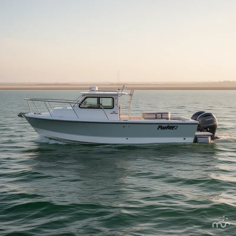 Slide: The Image of Parker Marine 227 Explorer WITH AC AND SEAKEEPER RIDE 2026 - 1