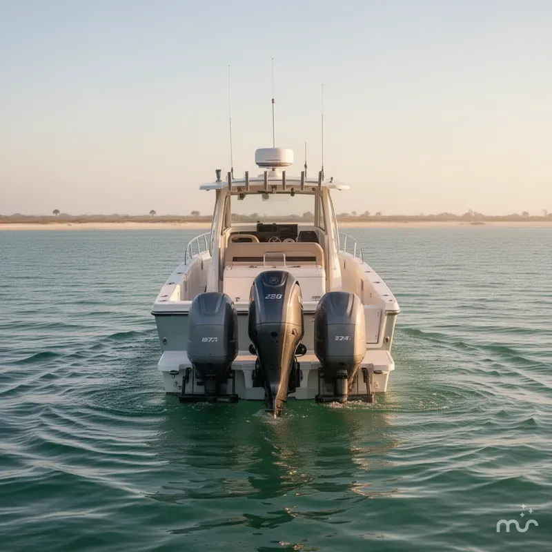 Slide: The Image of Parker Marine 227 Explorer WITH AC AND SEAKEEPER RIDE 2026 - 2