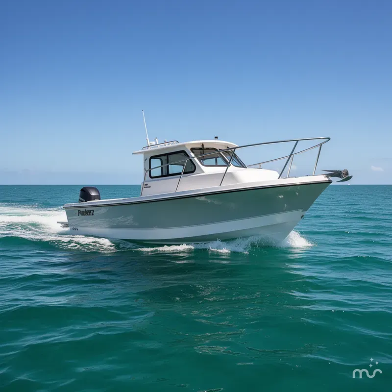 Slide: The Image of Parker Marine 227 Explorer WITH AC AND SEAKEEPER RIDE 2026 - 0