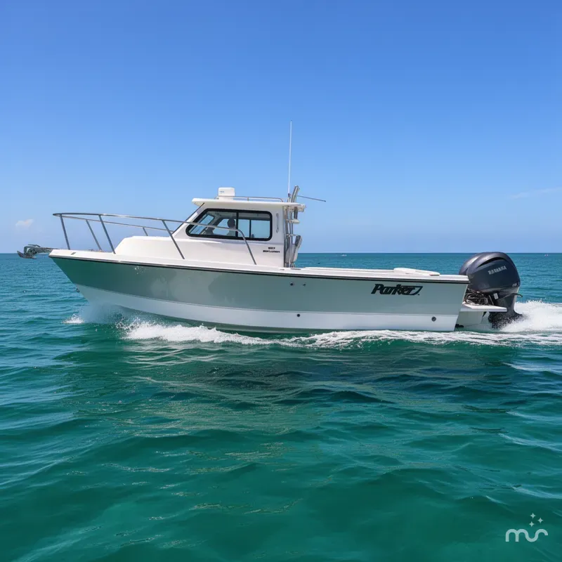 Slide: The Image of Parker Marine 227 Explorer WITH AC AND SEAKEEPER RIDE 2026 - 1