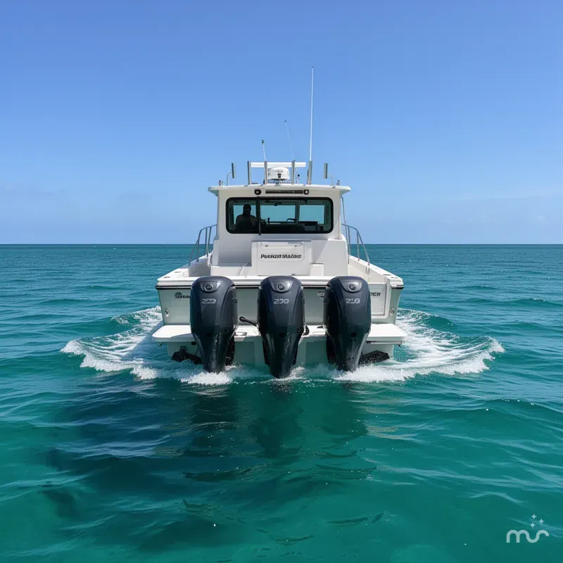 Slide: The Image of Parker Marine 227 Explorer WITH AC AND SEAKEEPER RIDE 2026 - 2