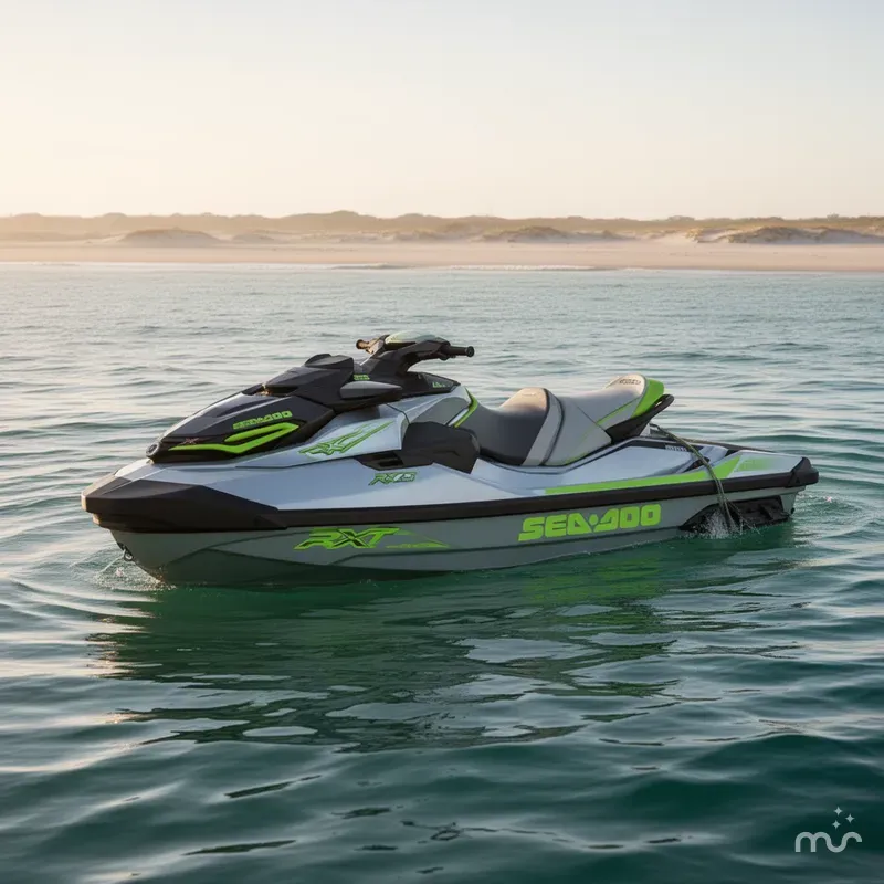 Slide: The Image of Sea-Doo RXT®-X® 325 Ice Metal/MantaGreen 2024 - 2