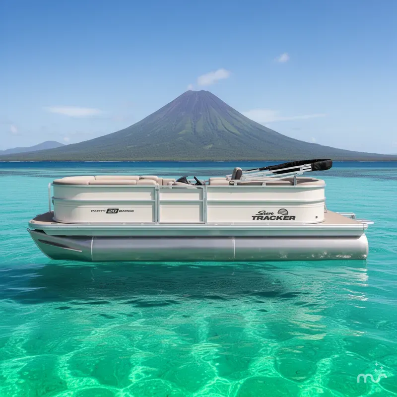Slide: The Image of Sun Tracker Party Barge 20 DLX 2026 - 2