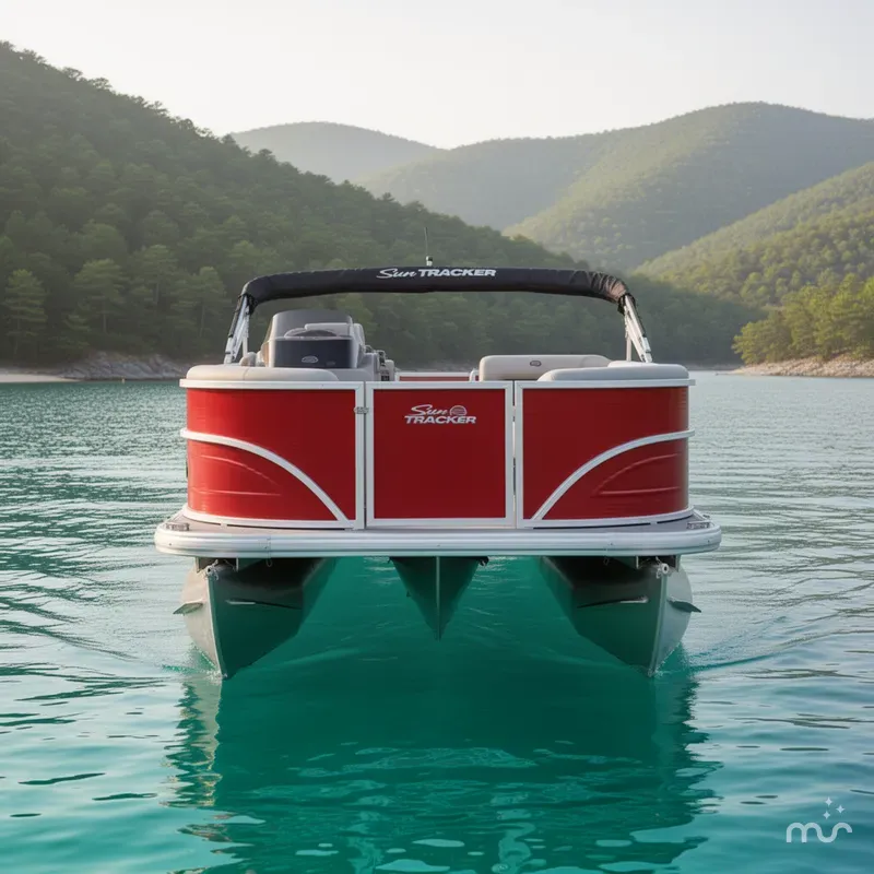 Slide: The Image of Sun Tracker Party Barge 16 DLX 2026 - 3