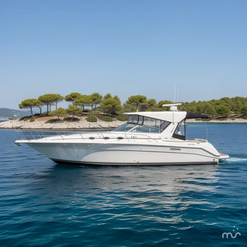 Slide: The Image of Sea Ray 440 Sundancer 1994 - 2