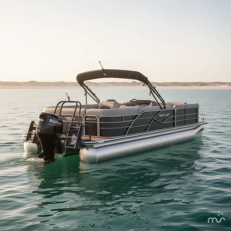 Slide: The Image of Bentley Pontoons Legacy Quad 243 2026 - 1