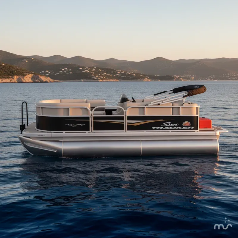 Slide: The Image of Sun Tracker Party Barge 16 DLX 2025 - 2