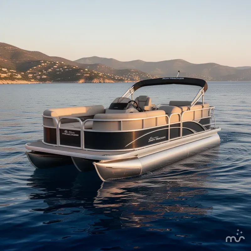 Slide: The Image of Sun Tracker Party Barge 16 DLX 2025 - 3