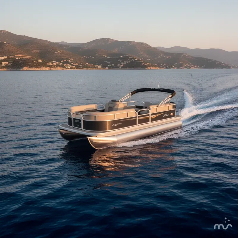 Slide: The Image of Sun Tracker Party Barge 16 DLX 2025 - 4