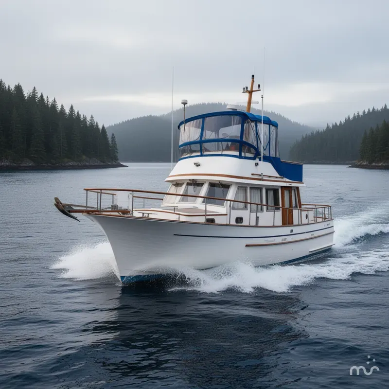Slide: The Image of Albin 36 Trawler 1985 - 2