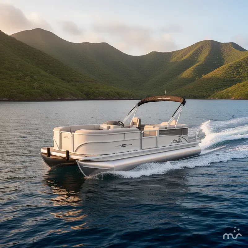 Slide: The Image of Sun Tracker Party Barge 20 DLX 2026 - 4