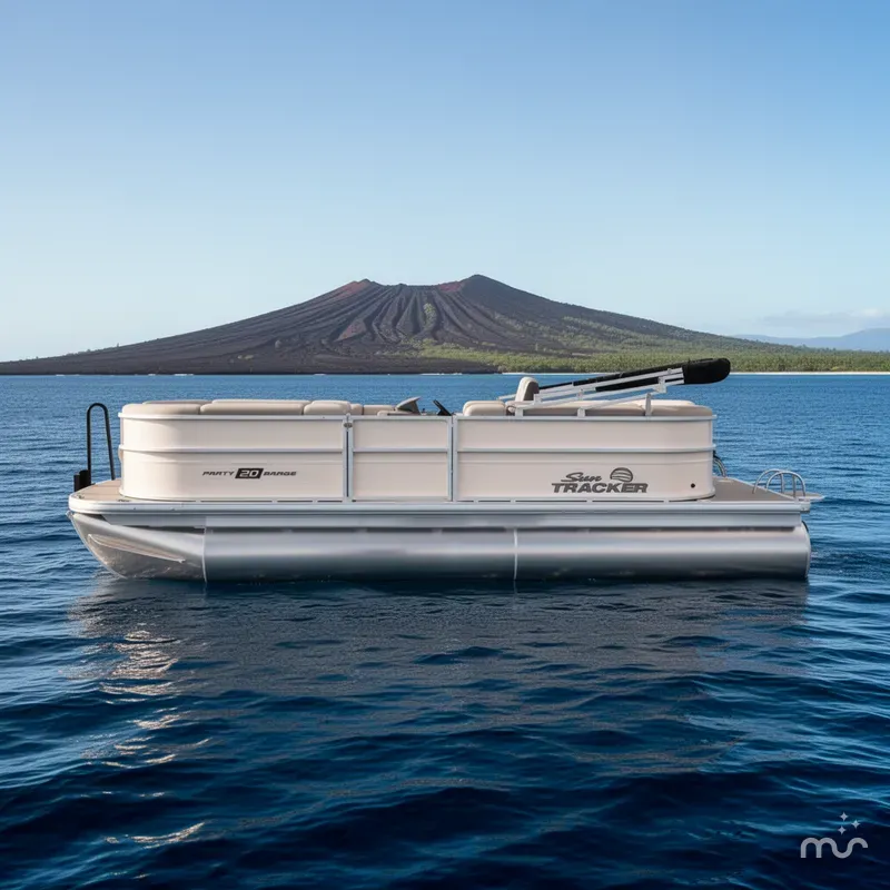 Slide: The Image of Sun Tracker Party Barge 20 DLX 2026 - 2
