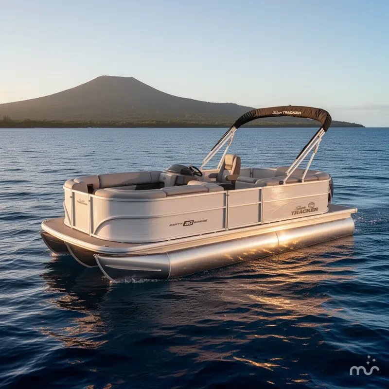 Slide: The Image of Sun Tracker Party Barge 20 DLX 2026 - 4