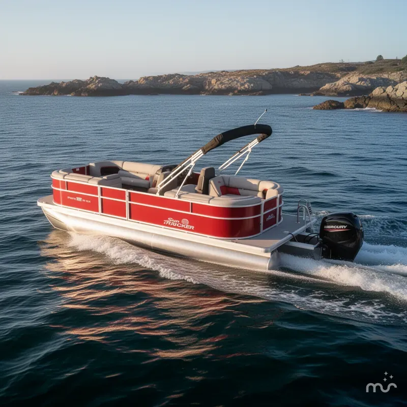 Slide: The Image of Sun Tracker Party Barge 22 DLX 2026 - 4