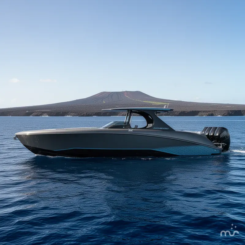 Slide: The Image of Mystic Powerboats M4200 2025 - 2