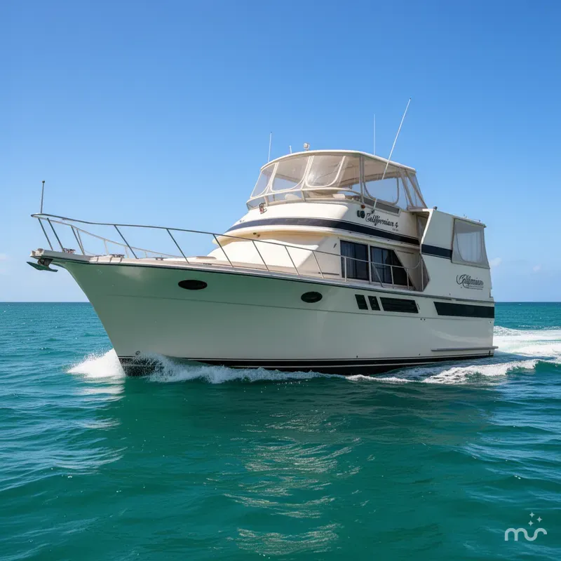 Slide: The Image of Californian 45 Motor Yacht 1987 - 1