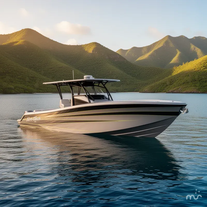 Slide: The Image of Nor-Tech 390 Sport Cuddy Center Console 2026 - 2